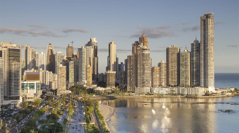 beautiful view of panama city, central america