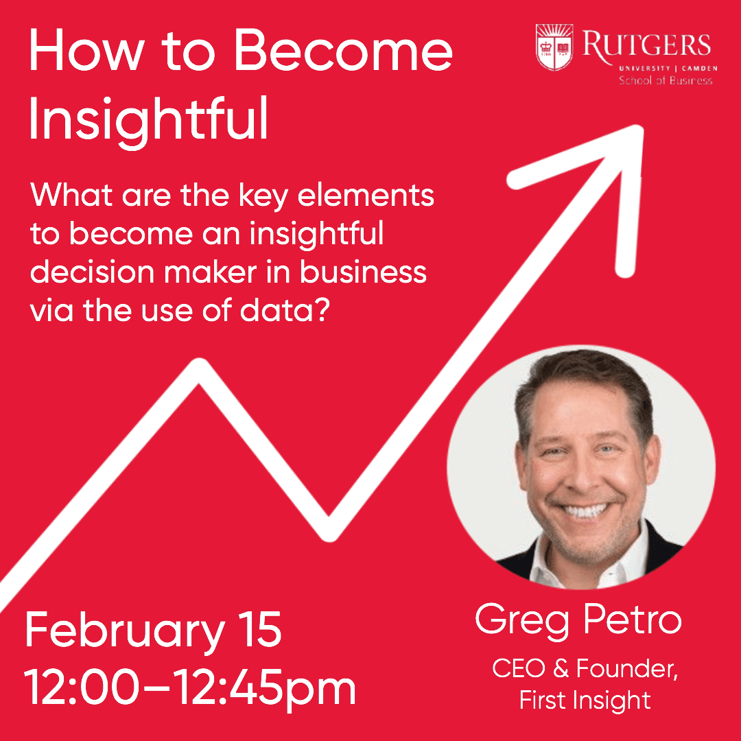 RSBC "Focus on Analytics" Guest Speaker: How to become Insightful